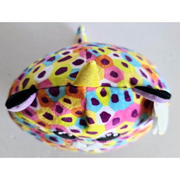 Rainbow Squish-A-Boos Plush Giselle TY Squishies Leopard 10 Inch May 12 Birthday - Picture 10 of 14